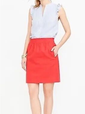 J.Crew Coral Textured Sidewalk Mini Skirt size 2